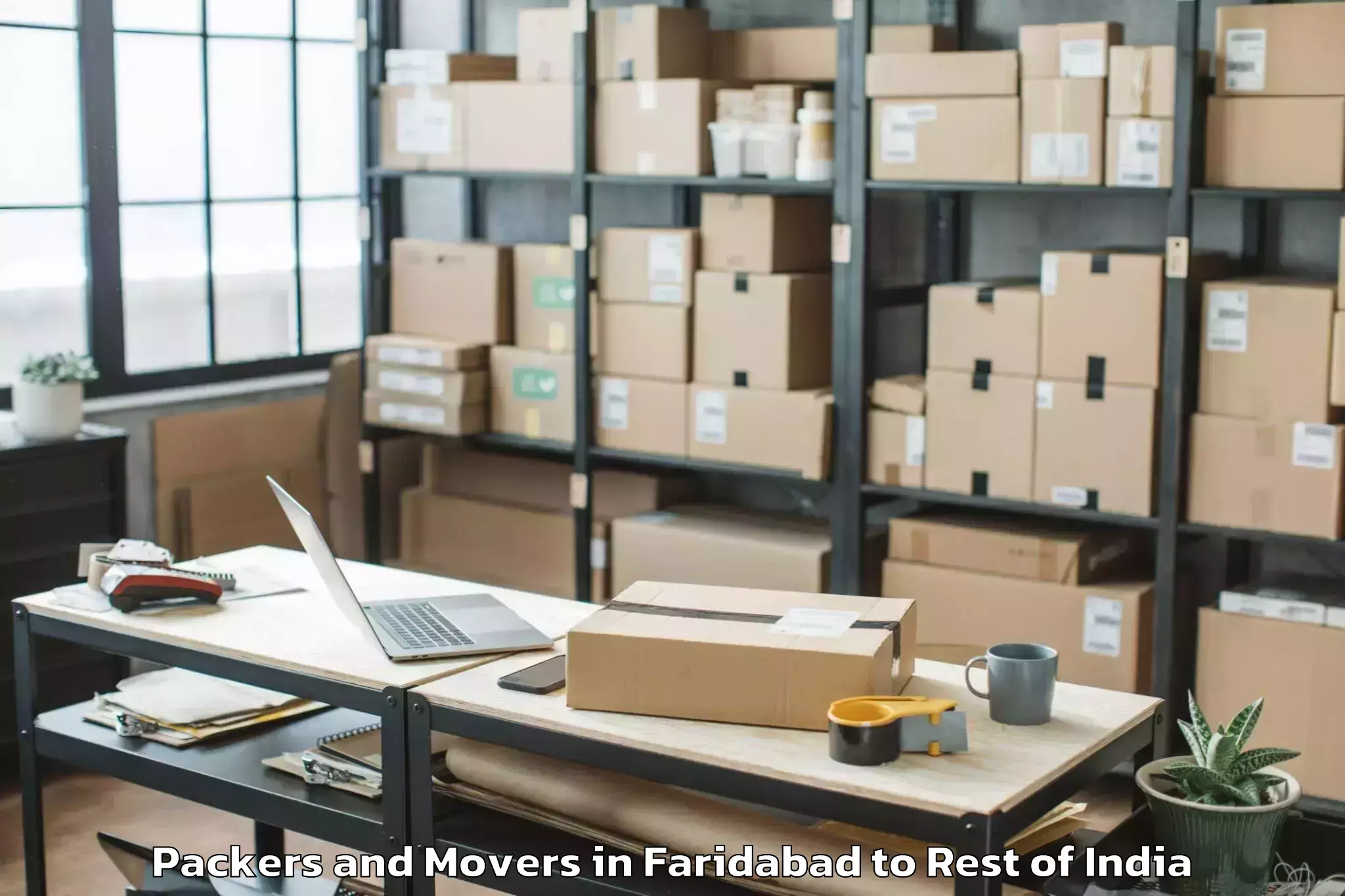 Book Faridabad to Gelling Packers And Movers Online